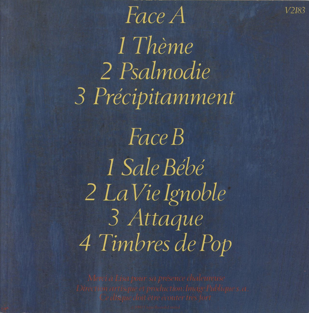 P.I.L. Paris Au Printemps UK vinyl LP album (LP record)