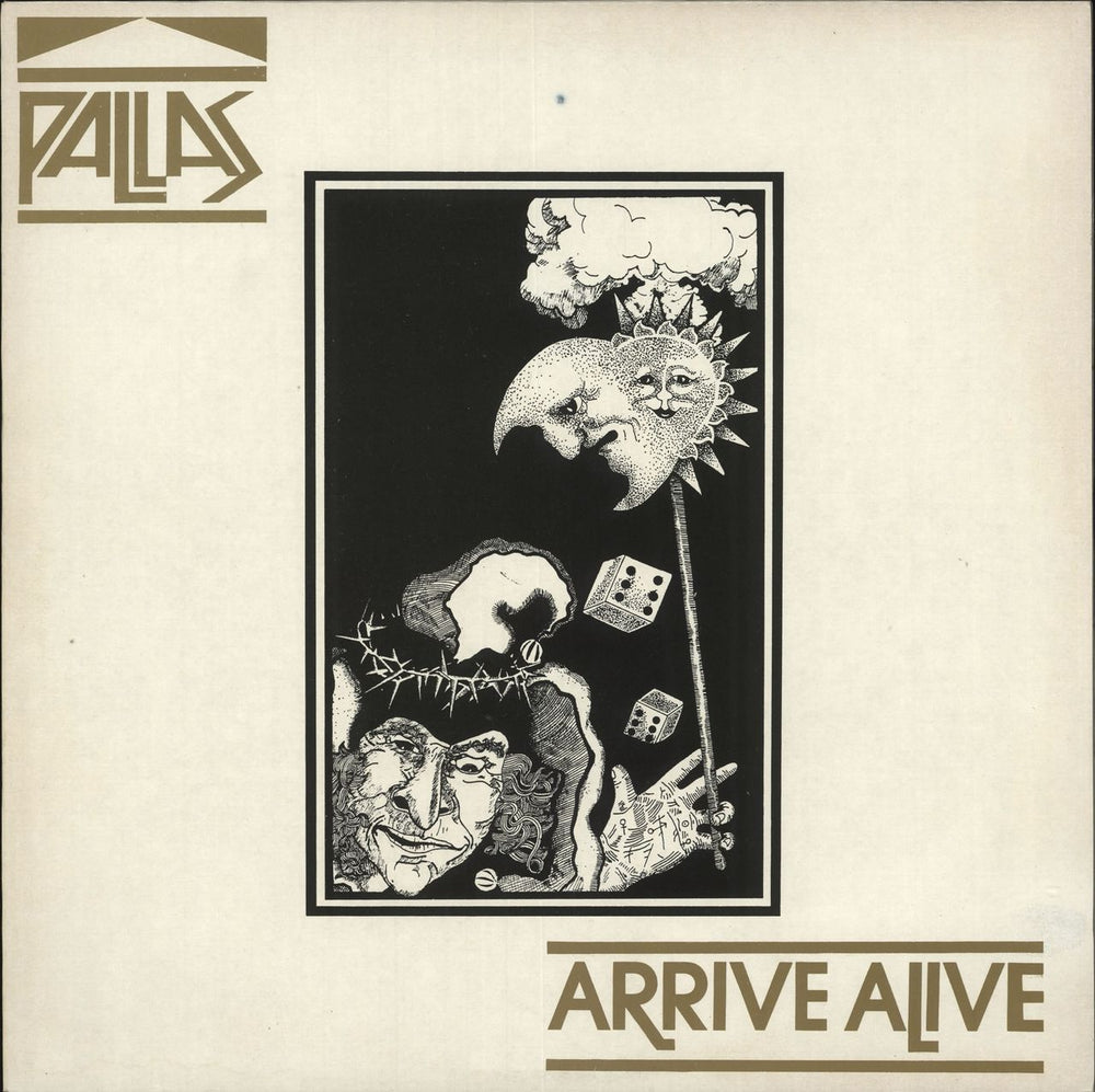 Pallas Arrive Alive UK vinyl LP album (LP record) CKLP002