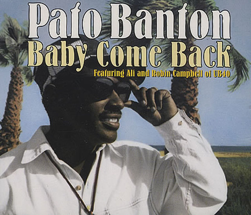 Pato Banton Baby Come Back UK CD single (CD5 / 5") VSCDT1522