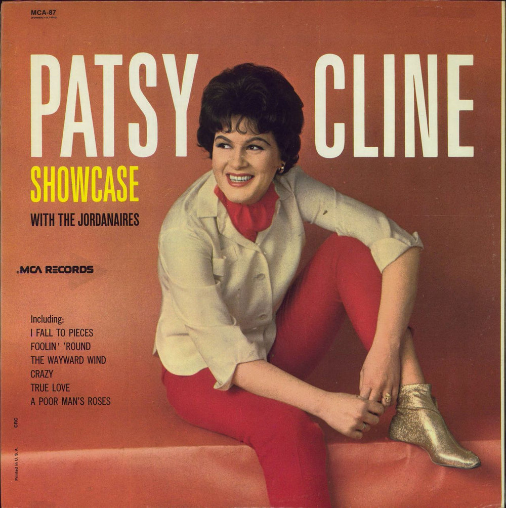Patsy Cline Showcase US vinyl LP album (LP record) MCA-87