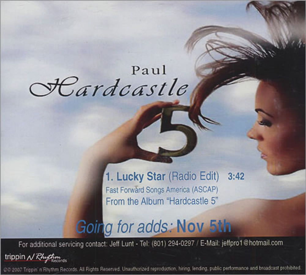 Paul Hardcastle Lucky Star US Promo CD-R acetate CD-R ACETATE