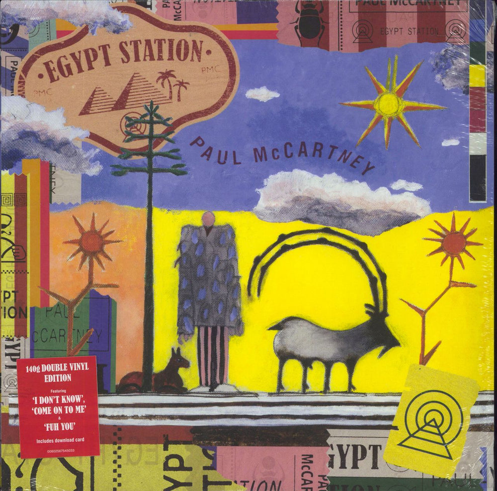 Paul McCartney and Wings Egypt Station - 140gram Vinyl - Hype Stickered Shrink -Sealed UK 2-LP vinyl record set (Double LP Album) 00602567545040