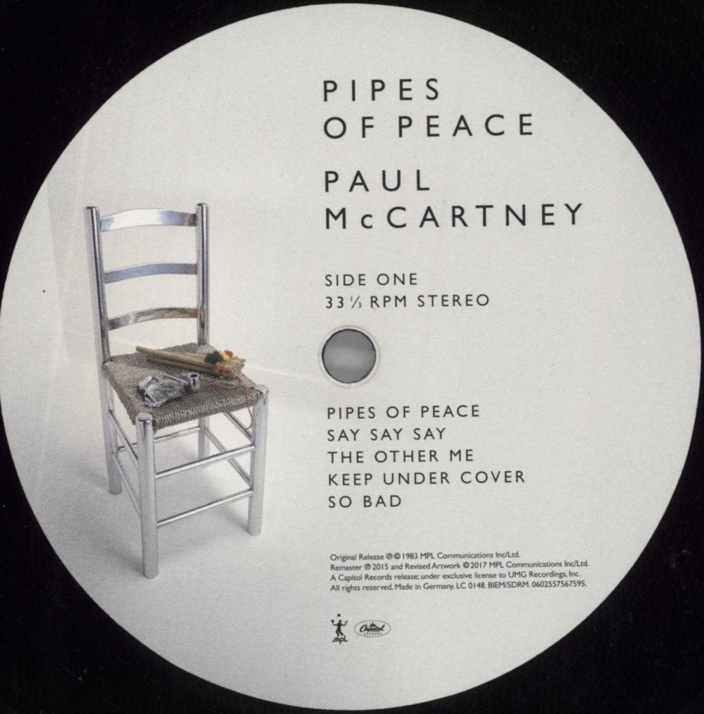 Paul McCartney and Wings Pipes Of Peace - 180gm UK vinyl LP album (LP record) MCCLPPI820314