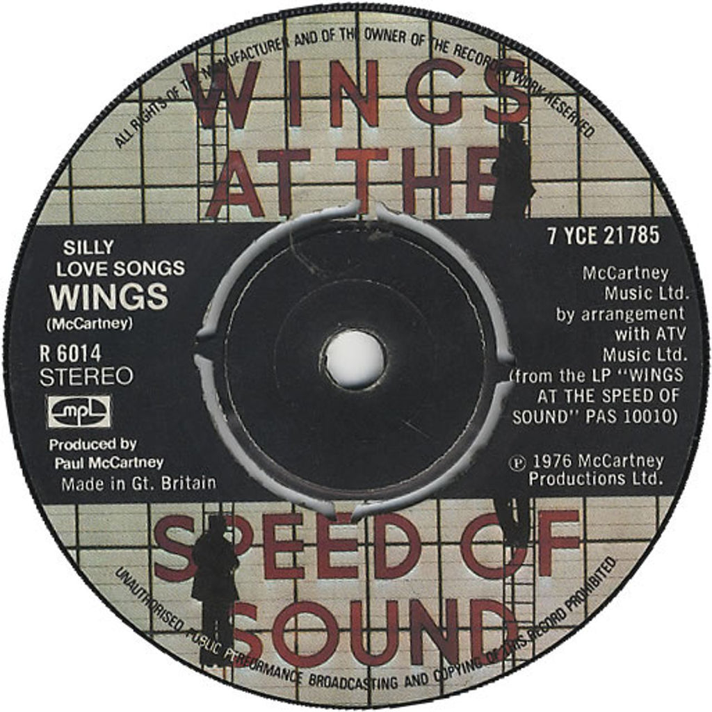 Paul McCartney and Wings Silly Love Songs UK 7