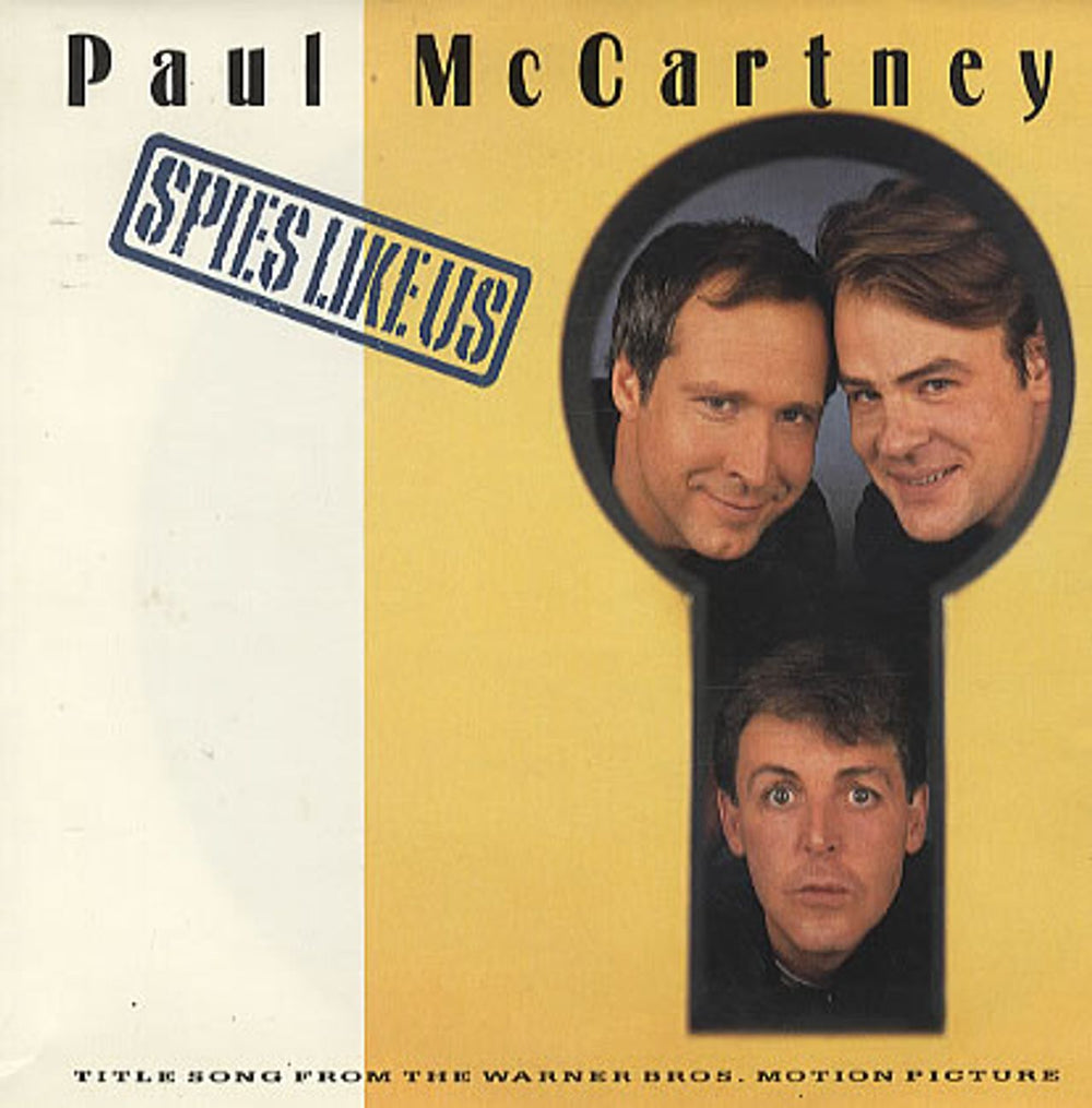 Paul McCartney and Wings Spies Like Us - INJ UK 7" vinyl single (7 inch record / 45) R6118