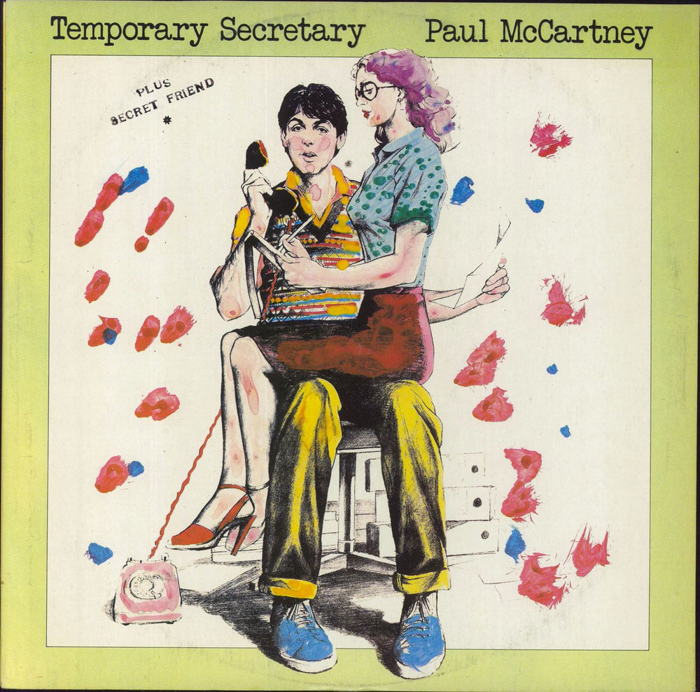 Paul McCartney and Wings Temporary Secretary + Sleeve - VG UK 12" vinyl single (12 inch record / Maxi-single) 12R6039