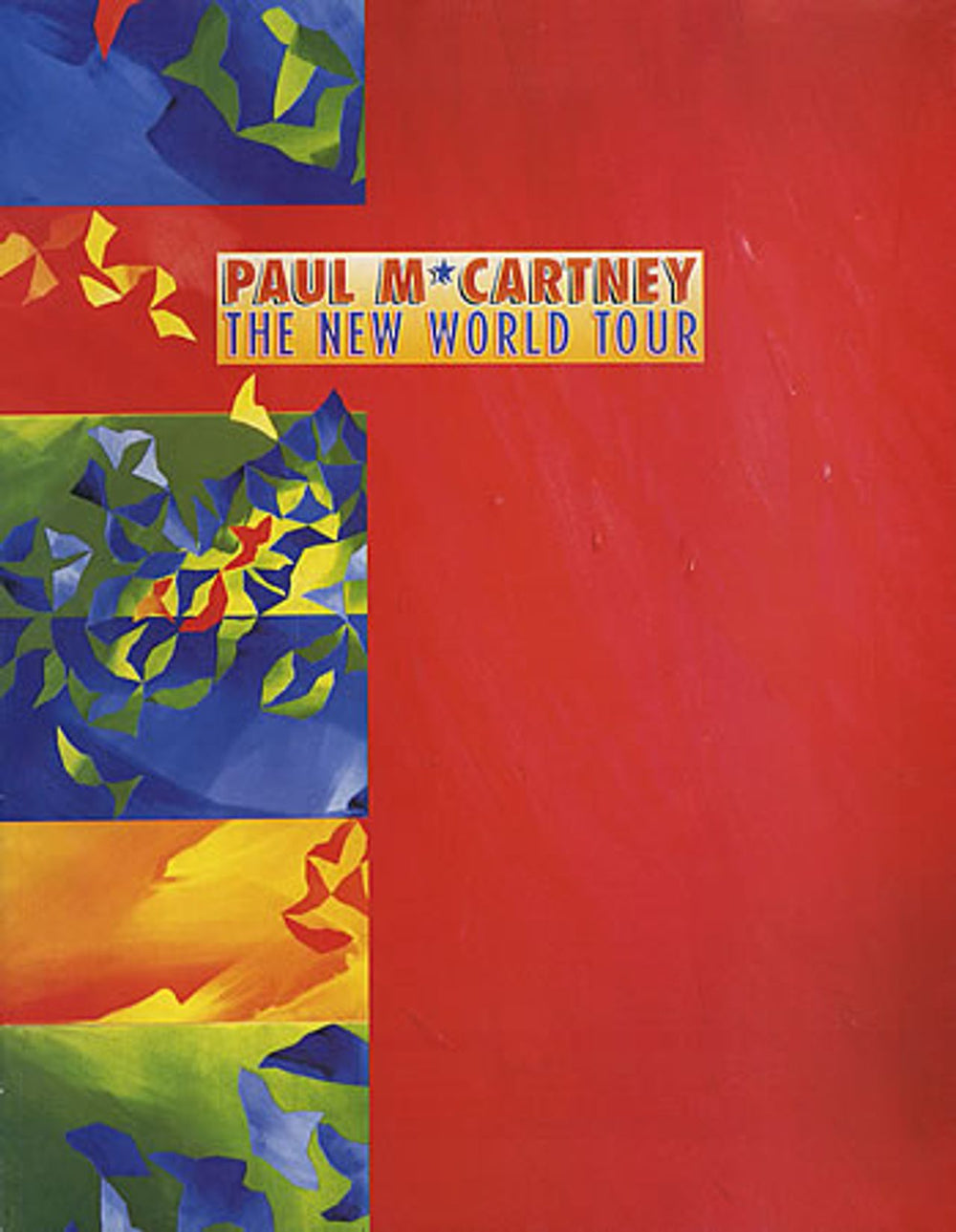 Paul McCartney and Wings The New World Tour UK tour programme TOUR PROGRAMME