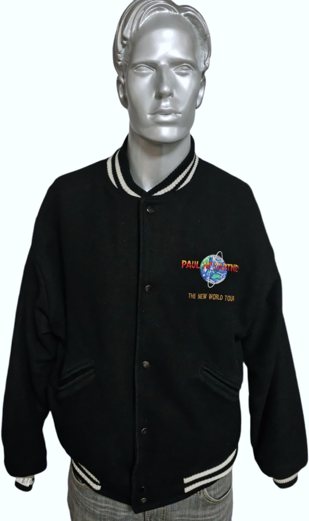 Paul McCartney and Wings The New World Tour - Varsity (L) US jacket TOUR JACKET