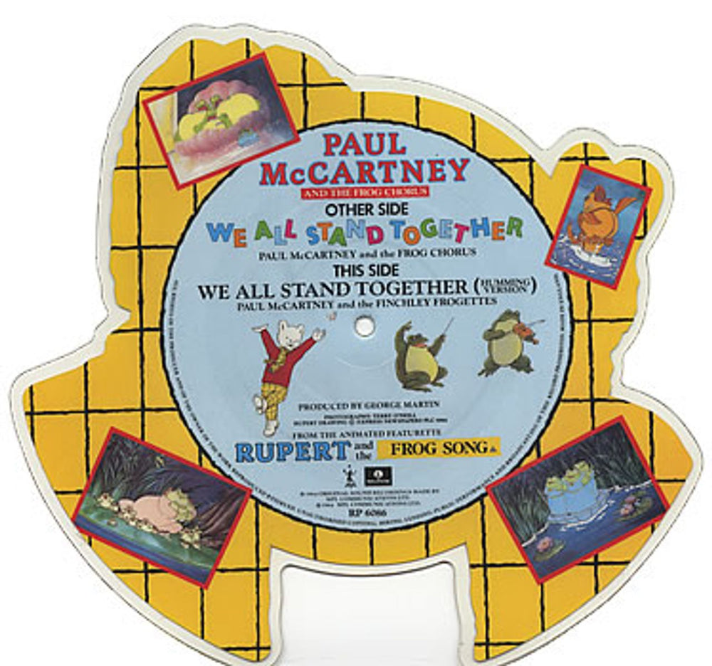 Paul McCartney and Wings We All Stand Together UK shaped picture disc (picture disc vinyl record) MCCSHWE384692