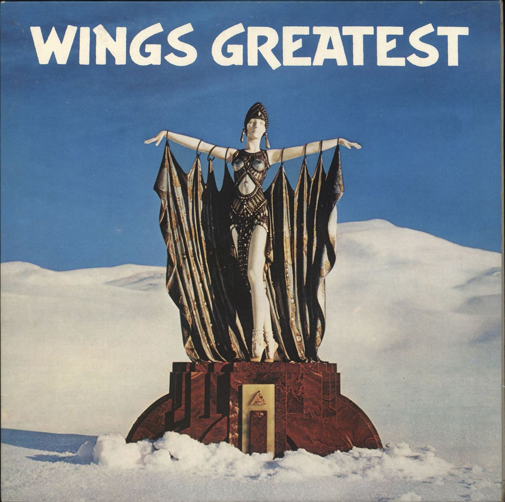 Paul McCartney and Wings Wings Greatest + Poster UK vinyl LP album (LP record) PCTC256