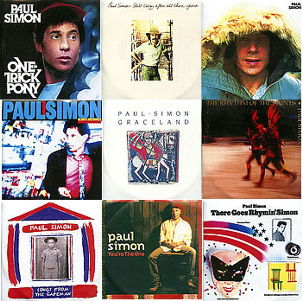 Paul Simon Set Of Nine CD-R's UK Promo CD-R acetate 8 X CDR