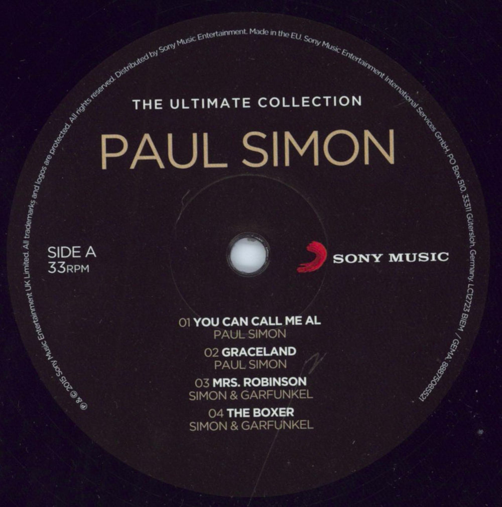 Paul Simon The Ultimate Collection - 180gm - EX UK 2-LP vinyl record set (Double LP Album) PSI2LTH796511