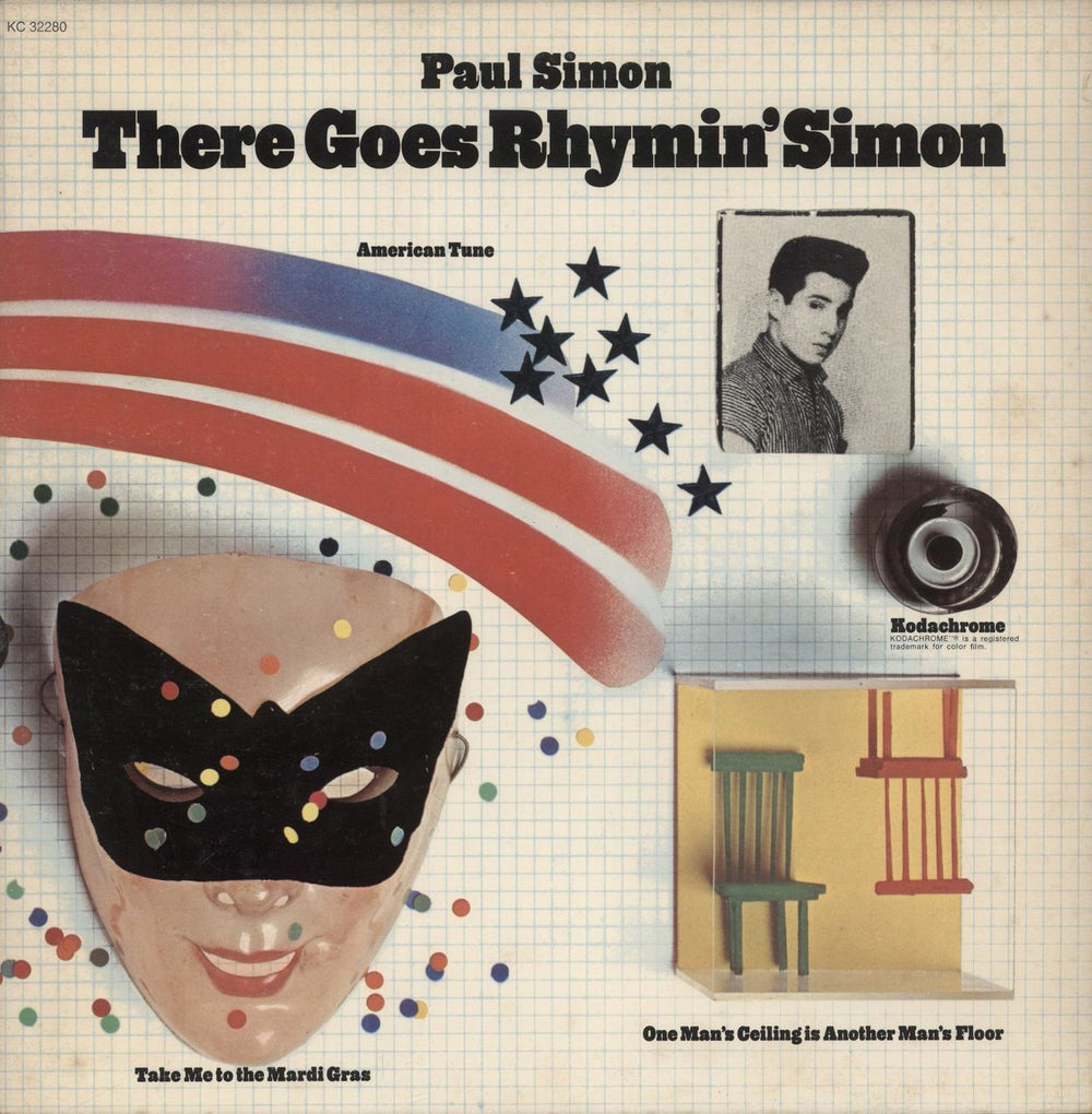 Paul Simon There Goes Rhymin' Simon US vinyl LP album (LP record) KC32280
