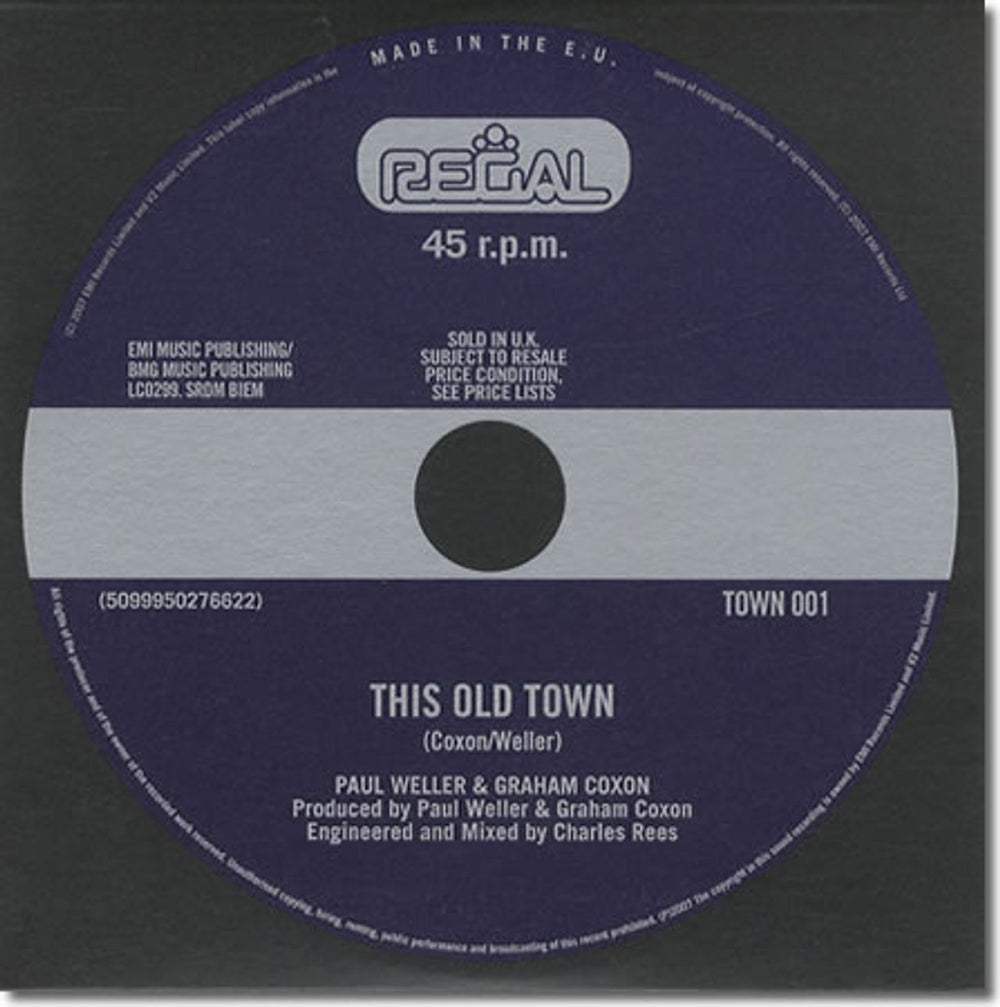 Paul Weller This Old Town UK Promo CD single (CD5 / 5") TOWN001