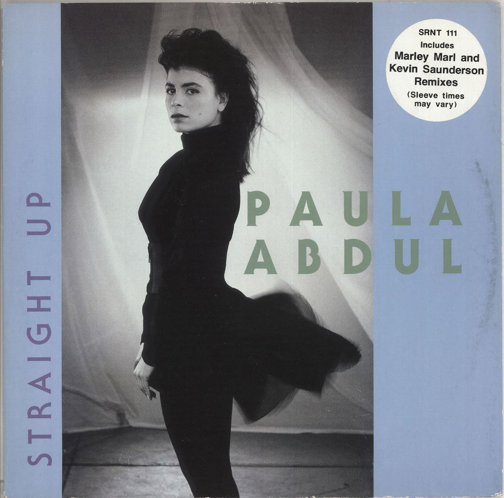 Paula Abdul Straight Up (12" Remix) - Stickered UK 12" vinyl single (12 inch record / Maxi-single) SRNT111