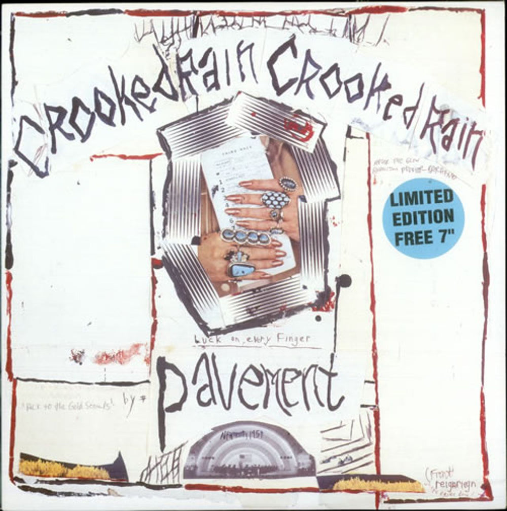 Pavement Crooked Rain, Crooked Rain + 7" UK vinyl LP album (LP record) ABB56