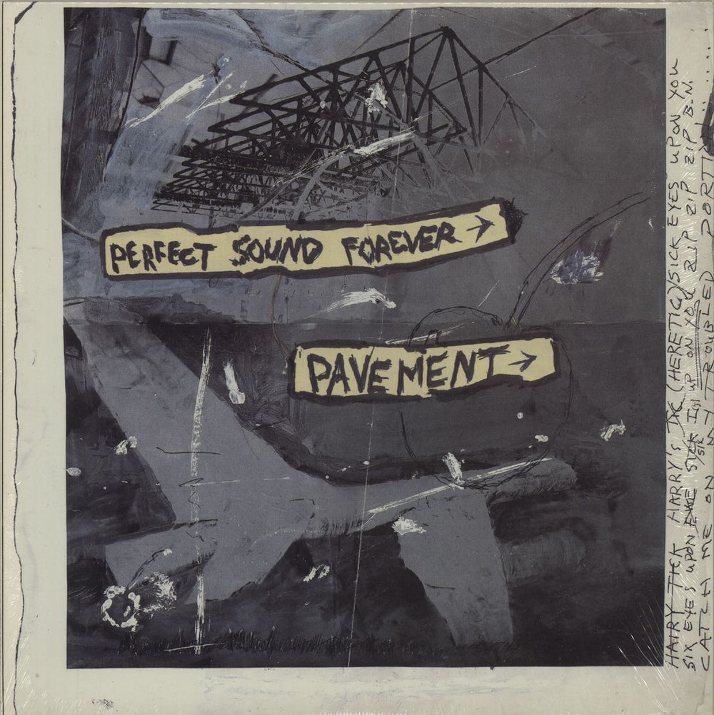 Pavement Perfect Sound Forever - Yellow & Red labels + Shrink US 10" vinyl single (10 inch record) DC004