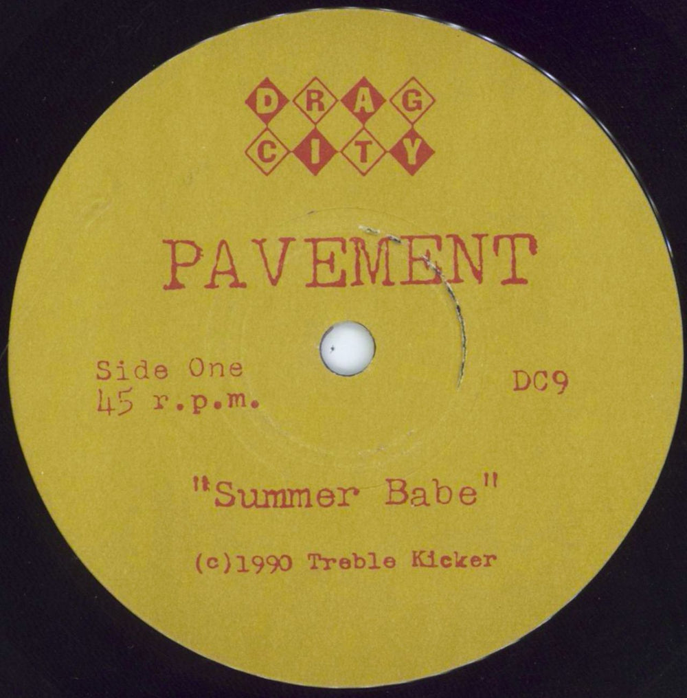 Pavement Summer Babe - 3rd - Gold / Tan Labels US 7" vinyl single (7 inch record / 45) PMT07SU05947