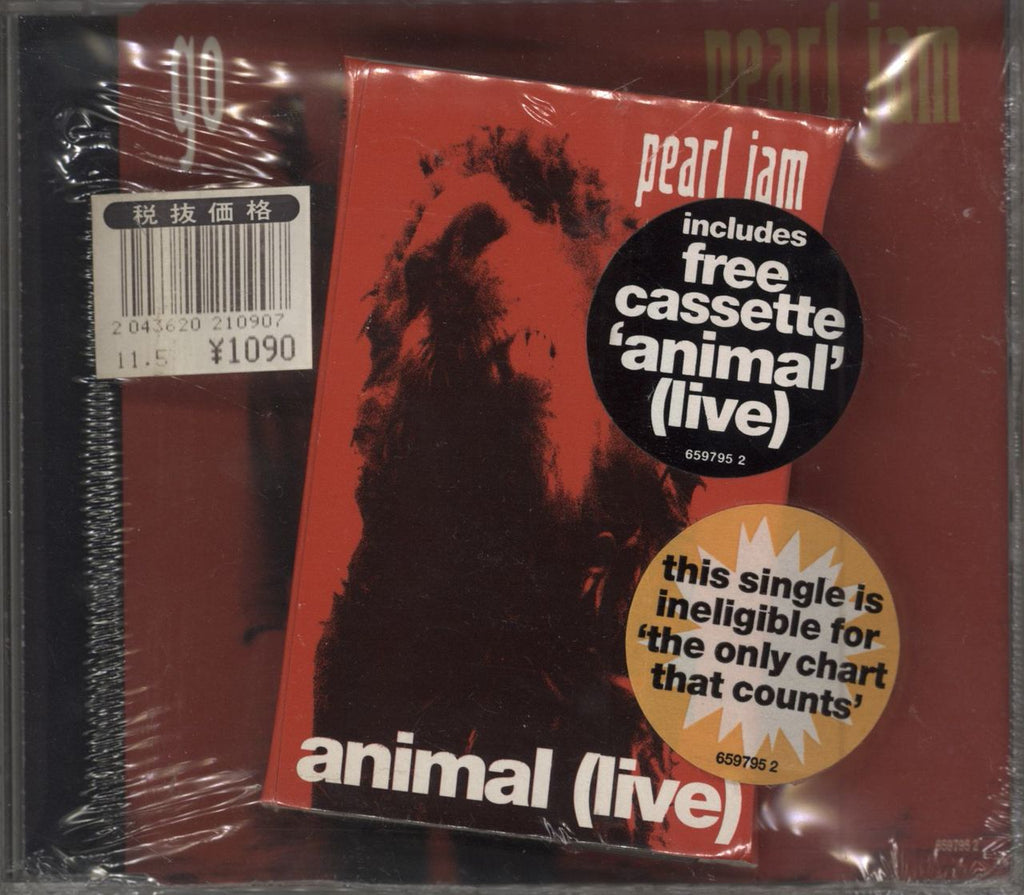 Pearl Jam Go + Animal Cassette - sealed UK CD single