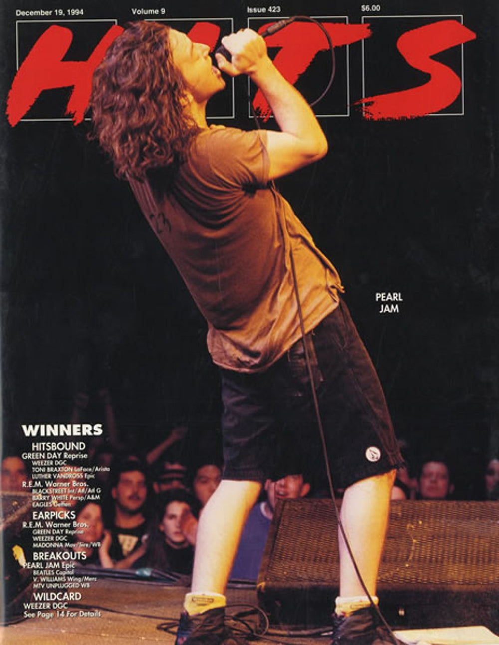 Pearl Jam Hits US magazine ISSUE 423