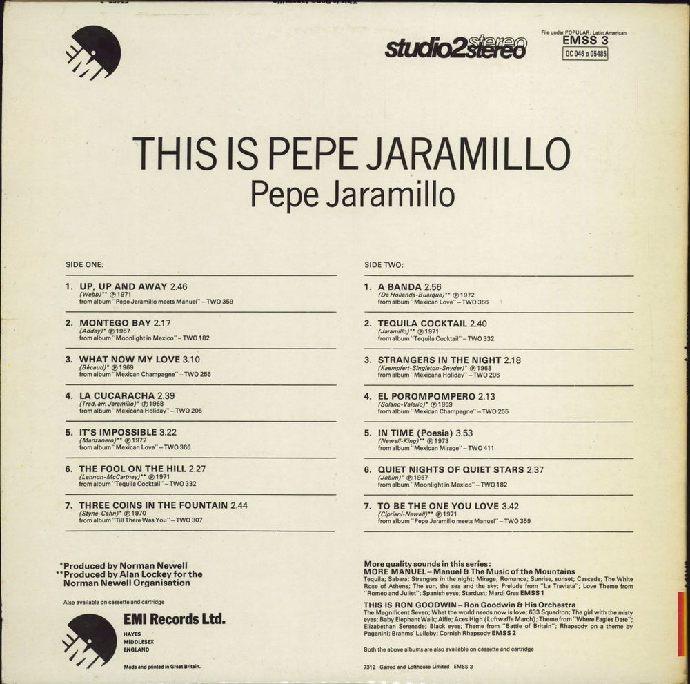 Pepé Jaramillo This Is Pepé Jaramillo UK vinyl LP album (LP record)