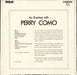 Perry Como An Evening With Perry Como UK vinyl LP album (LP record)