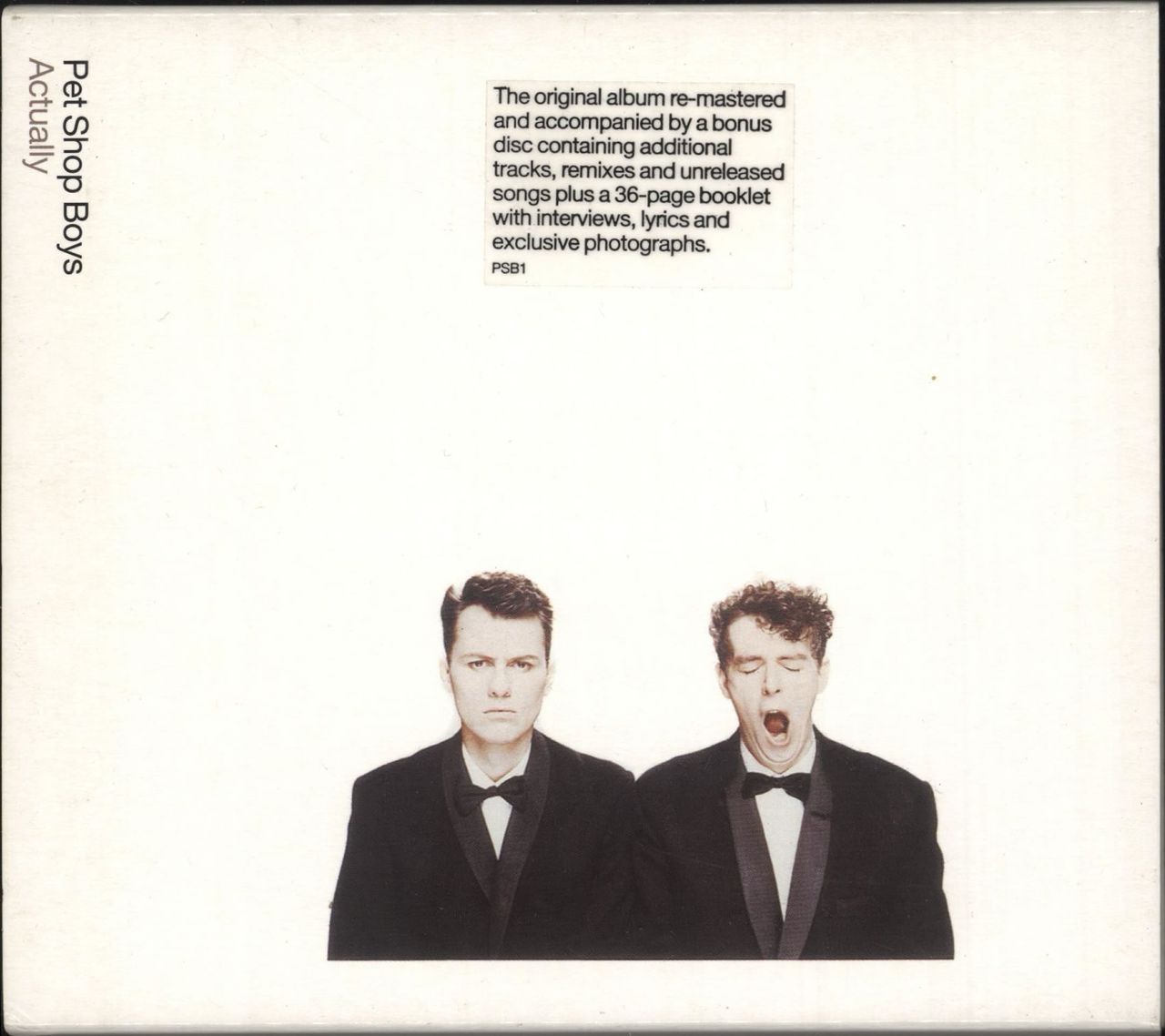 Pet Shop Boys Actually + Bonus CD UK 2-CD album set — RareVinyl.com