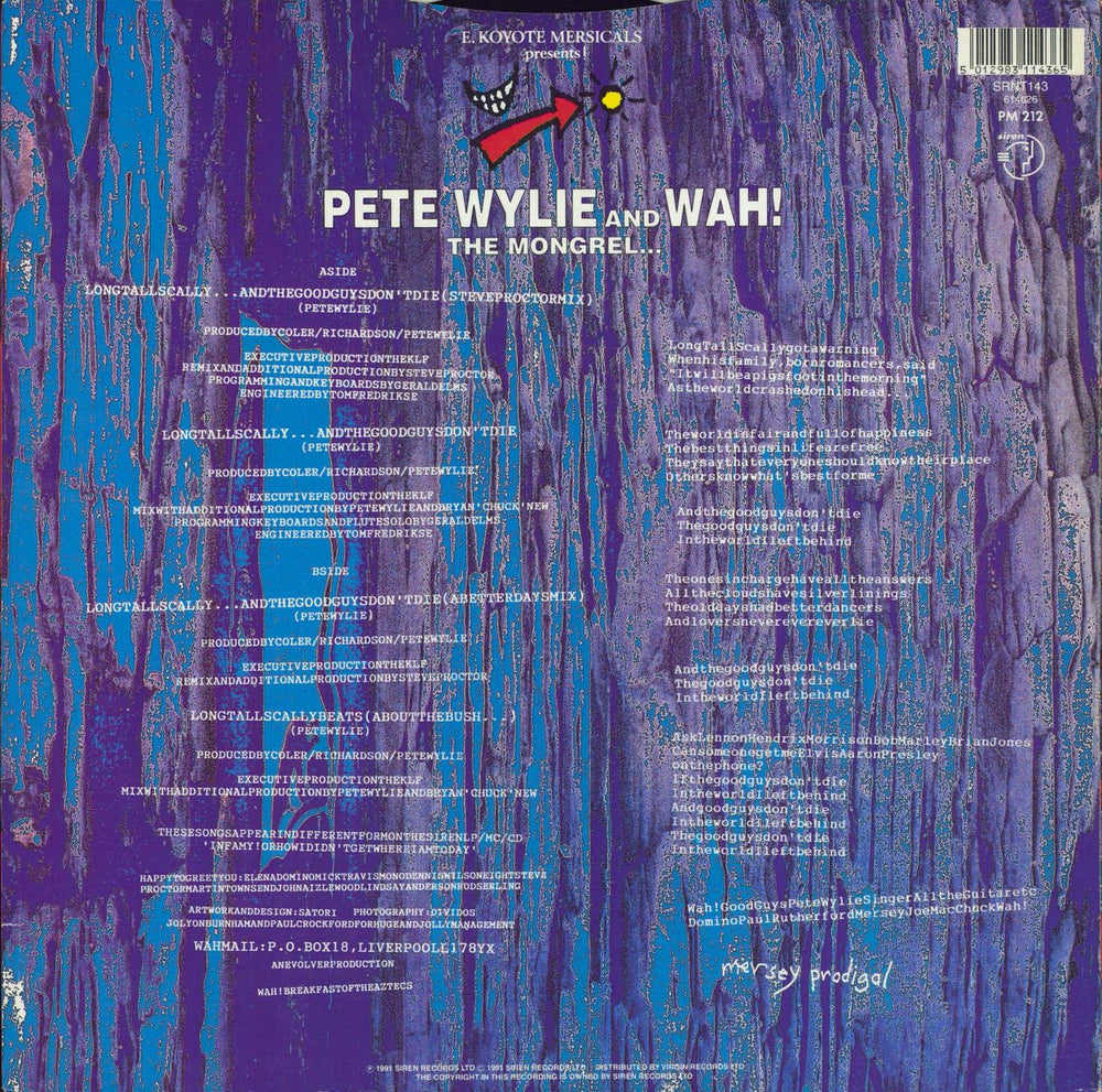 Pete Wylie Long Tall Scally... UK 12" vinyl single (12 inch record / Maxi-single) 5012983114365