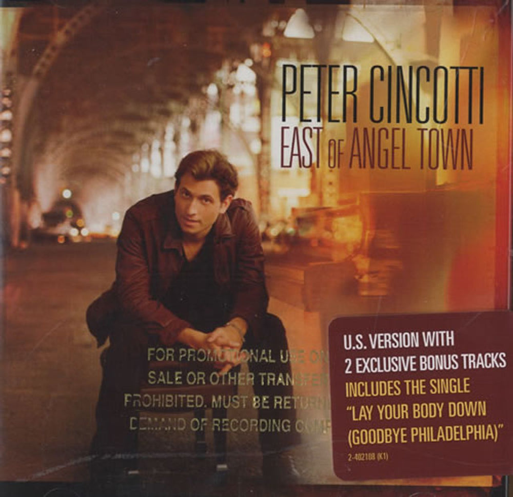 Peter Cincotti East Of Angel Town US CD album (CDLP) 402108-2