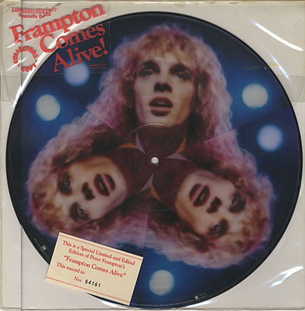 Peter Frampton Frampton Comes Alive! US picture disc LP (vinyl picture disc album) PR3703