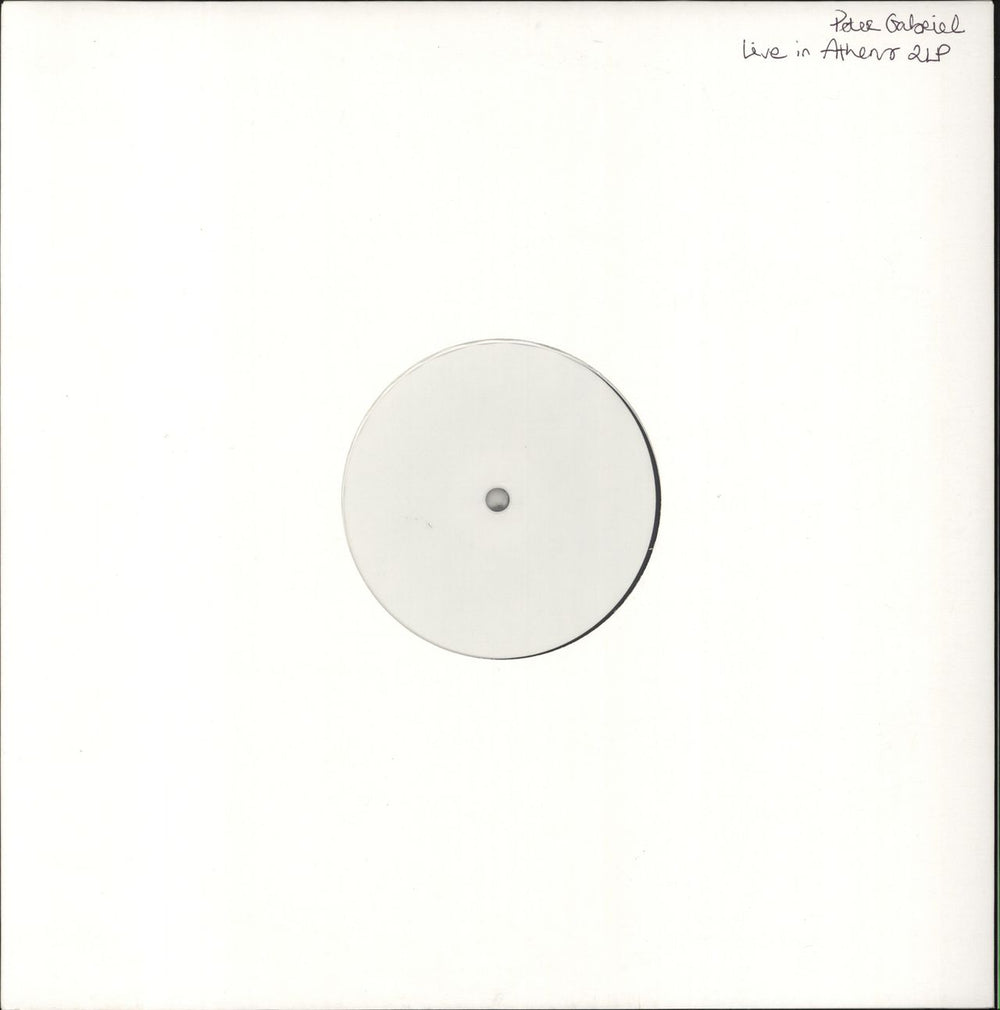 Peter Gabriel Live In Athens 1987: Half Speed Mastered - Test Pressing UK 2-LP vinyl record set (Double LP Album) PGLPR18