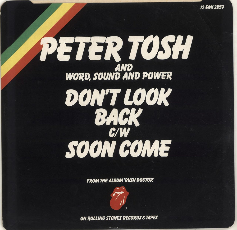 Peter Tosh (You've Got To Walk And) Don't Look Back UK 12" vinyl single (12 inch record / Maxi-single) TOS12YO89907