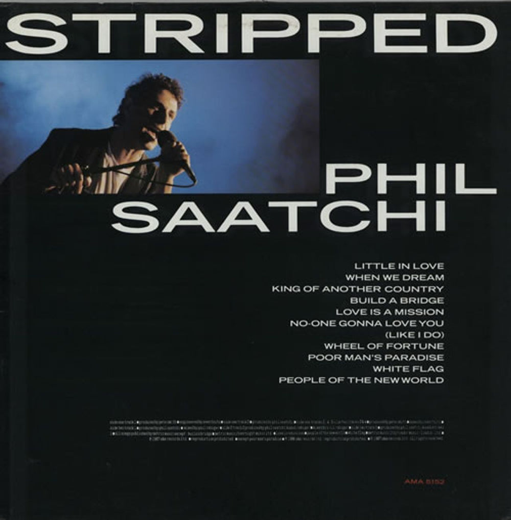 Phil Saatchi Stripped UK vinyl LP album (LP record) AMA5152