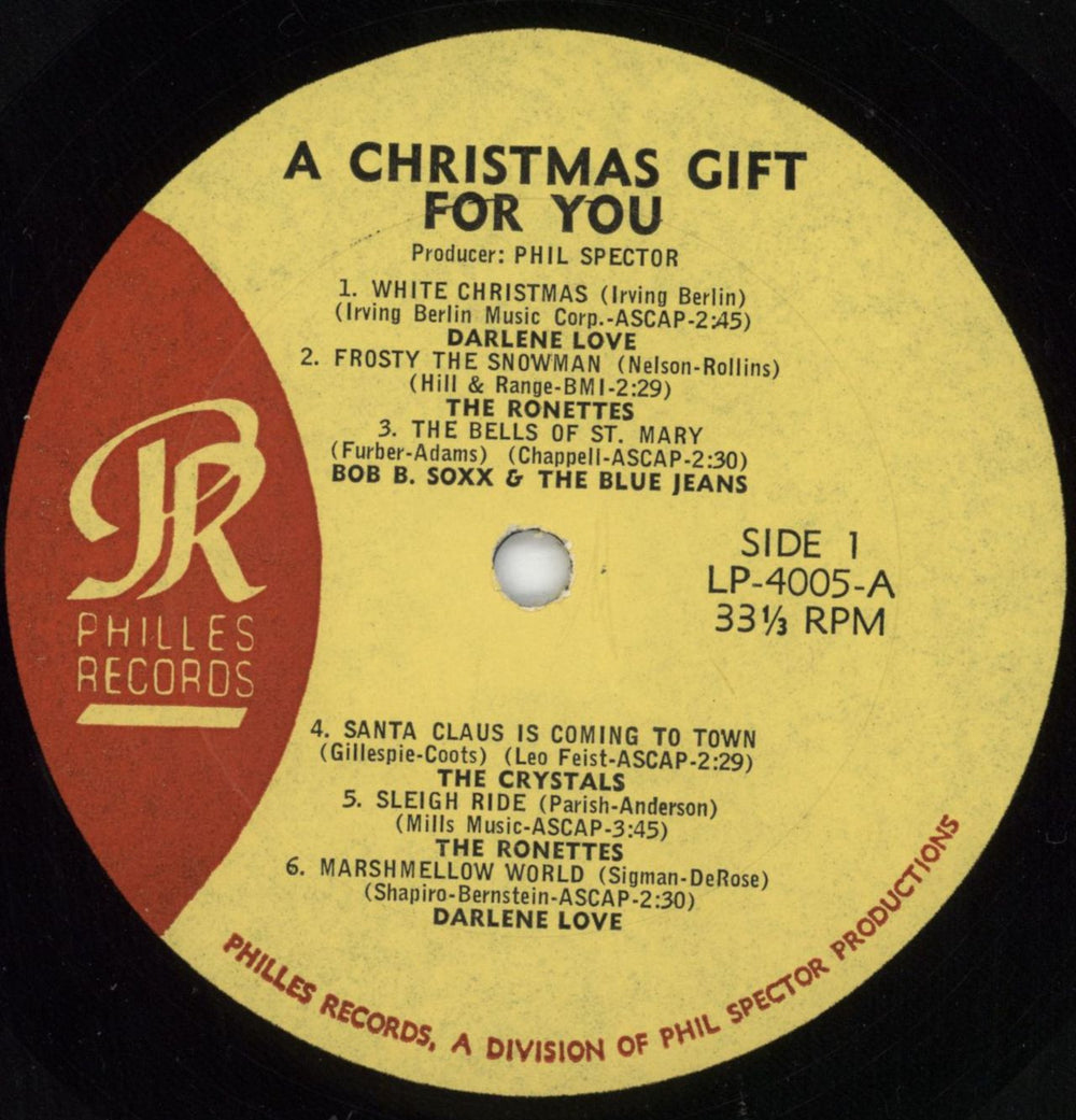 Phil Spector A Christmas Gift For You From Philles Records US vinyl LP album (LP record) PSPLPAC792313