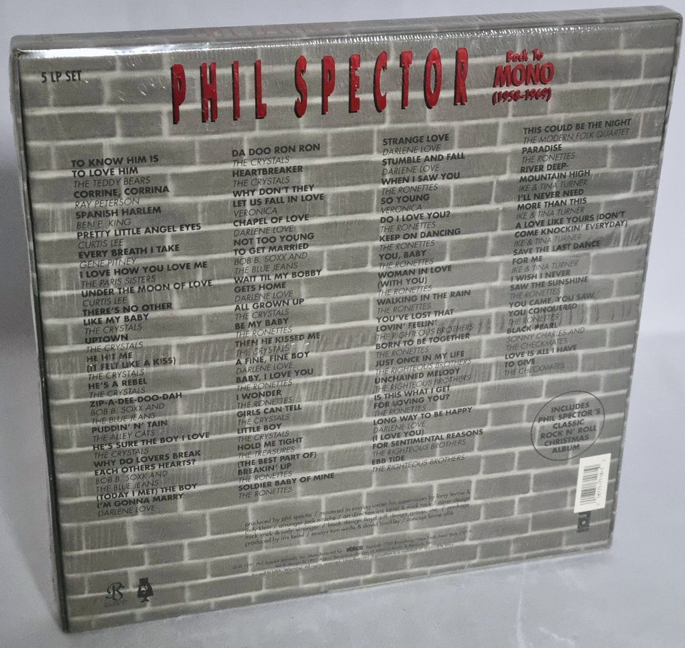 Phil Spector Back To Mono (1958-1969) - Sealed Box US Vinyl Box Set PSPVXBA789238