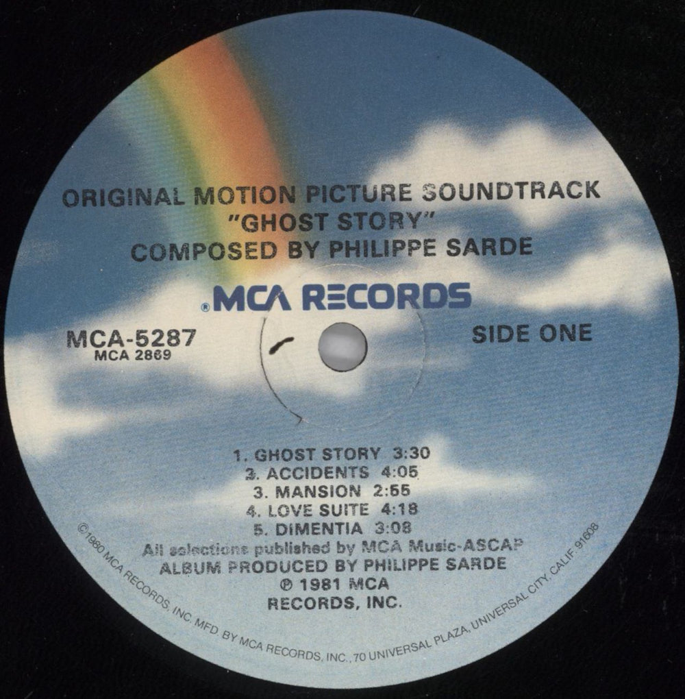 Philippe Sarde Ghost Story OST US vinyl LP album (LP record) PKMLPGH820717