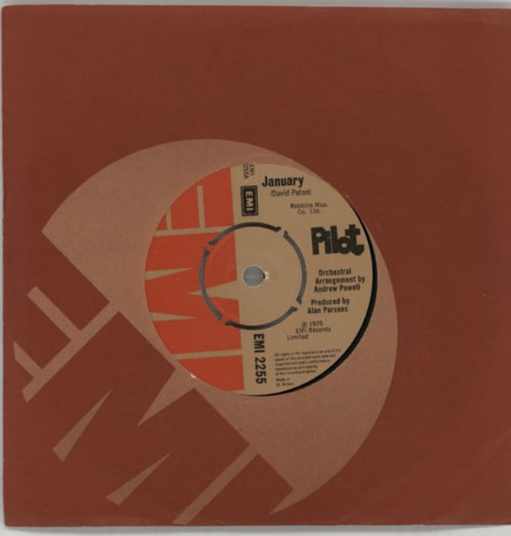 Pilot January - 4pr UK 7" vinyl single (7 inch record / 45) EMI2255