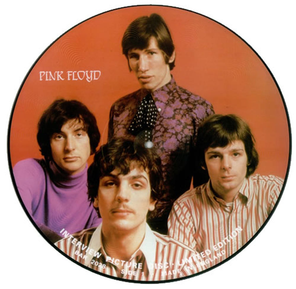 Pink Floyd Interview UK picture disc LP (vinyl picture disc album) BAK2028