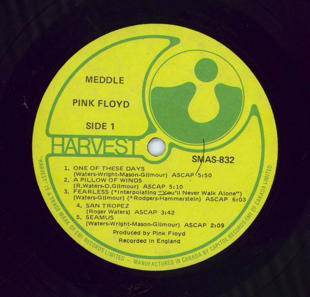 Pink Floyd Meddle - EX Canadian vinyl LP album (LP record)