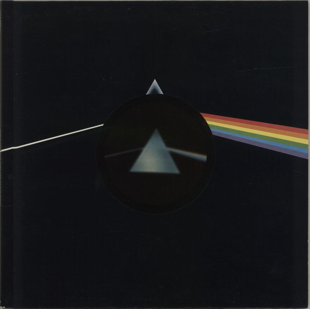 Pink Floyd The Dark Side Of The Moon + Print UK vinyl LP album (LP record) EMD1114