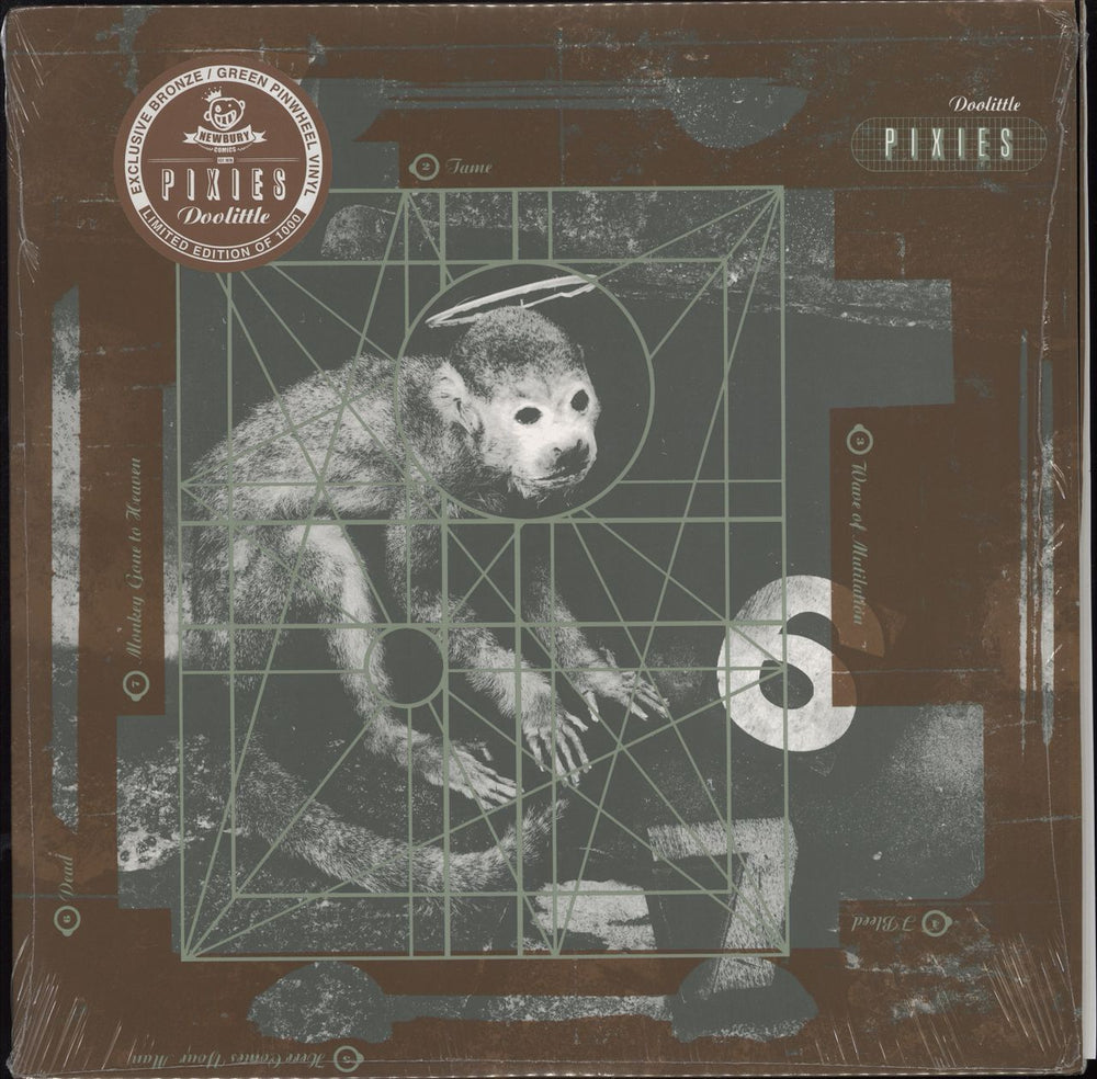 Pixies Doolittle - Green/Bronze Pinwheel Vinyl US vinyl LP album (LP record) CAD905