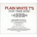 Plain White T's Our Time Now US Promo CD single (CD5 / 5") PW0C5OU418942