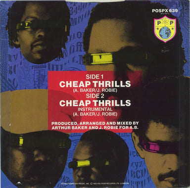 Planet Patrol Cheap Thrills UK 12" vinyl single (12 inch record / Maxi-single)