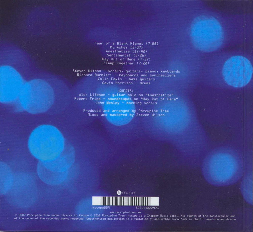 Porcupine Tree Fear Of A Blank Planet - Mediabook UK CD album (CDLP) 802644822921