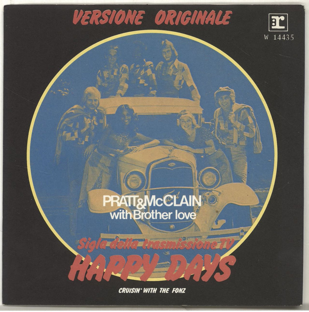 Pratt & McClain Happy Days Italian 7" vinyl single (7 inch record / 45) W14435