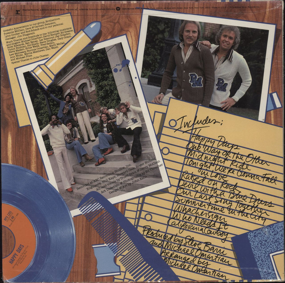 Pratt & McClain Pratt & McClain Featuring Happy Days - Sealed US vinyl LP album (LP record)