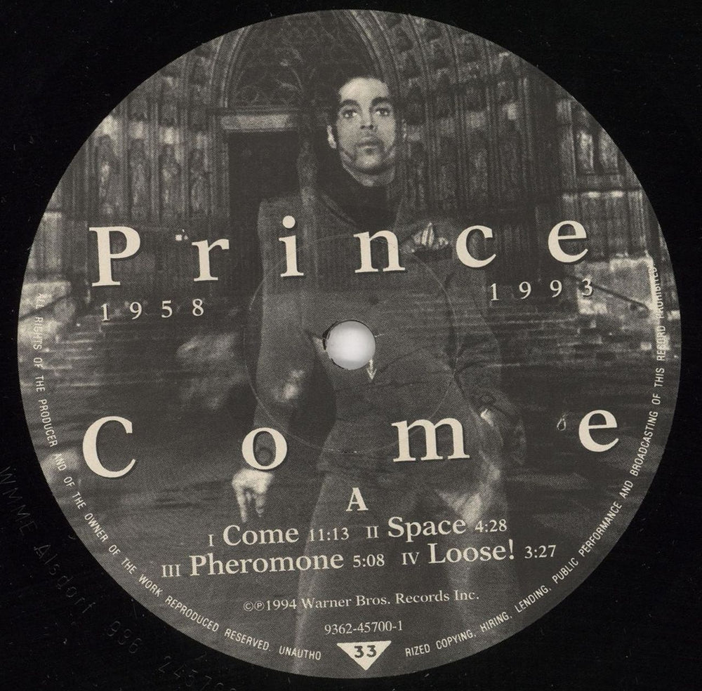 Prince Come German vinyl LP album (LP record) PRILPCO31566