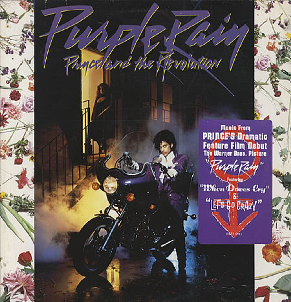 Prince Purple Rain - Hype Stickered German vinyl LP album (LP record) 925110-1