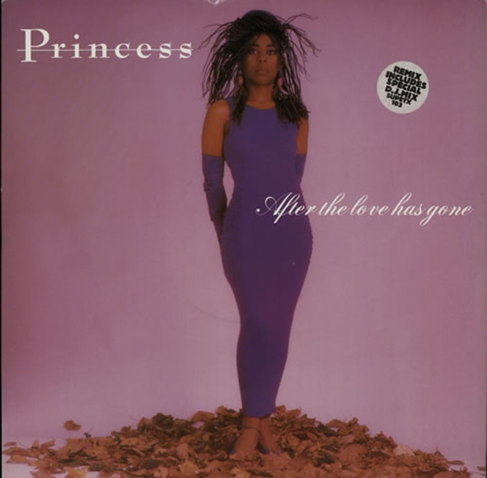 Princess After The Love Has Gone UK 12" vinyl single (12 inch record / Maxi-single) SUPETX103