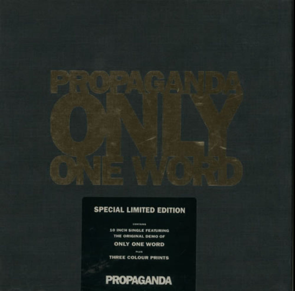 Propaganda Only One Word UK 10" vinyl single (10 inch record) VSAX1271